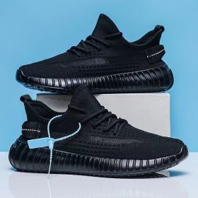 2023 Men's Sports Running Shoes Breathable And Anti Slip Sports Shoes 350v2 Jelly Sole Sports And Leisure (Color: Black, size: 42)