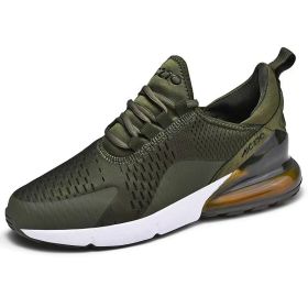 Mens Air Sports Running Shoes Breathable Sneakers Universal All Year Women Shoes Max 270 (Color: green, size: 39)