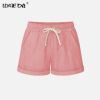 Running Gym Sports Women Shorts Wide Leg Drawstring Elastic Waist Lace up Short 2021 Summer Solid Loose Casual Female Bottoms