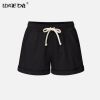 Running Gym Sports Women Shorts Wide Leg Drawstring Elastic Waist Lace up Short 2021 Summer Solid Loose Casual Female Bottoms