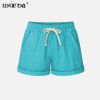 Running Gym Sports Women Shorts Wide Leg Drawstring Elastic Waist Lace up Short 2021 Summer Solid Loose Casual Female Bottoms