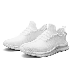 Running Shoes Sneakers Casual Men's Outdoor Athletic Jogging Sports Tennis Gym (Color: White, size: US 8.5 / EU 42)