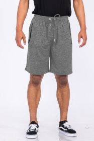 Weiv Marbled Active Running Shorts (Color: Grey, size: S)