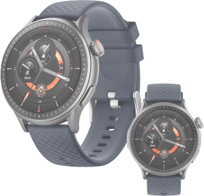 2025 Premium Smart Watch 1.43 Inch HD Round Fitness Tracker Bluetooth Calling Heart Rate Monitor Waterproof 3ATM For Running Gym Hiking Outdoor Advent (Color: Blue)