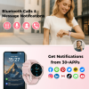2025 Premium Smart Watch 1.43 Inch HD Round Fitness Tracker Bluetooth Calling Heart Rate Monitor Waterproof 3ATM For Running Gym Hiking Outdoor Advent