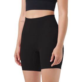 Women's High Waist Biker Shorts Tummy Control Pants Athletic Leggings Spandex Booty Shorts with 6.3In Inseam No Front Seam for Workout Yoga Running Vo (Color: 1PcCoffee+1PcIvory+1PcBlack, size: S)