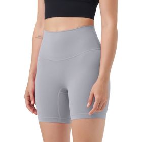 Women's High Waist Biker Shorts Tummy Control Pants Athletic Leggings Spandex Booty Shorts with 6.3In Inseam No Front Seam for Workout Yoga Running Vo (Color: 1PcGrey+1PcCoffee+1PcIvory, size: XL)