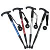 Four-Section Curved Handle Trekking Pole for Camping