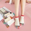 Womens Funny Toe Sock Cotton Five Finger Running Ankle Novelty Socks