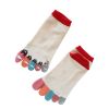 Womens Funny Toe Sock Cotton Five Finger Running Ankle Novelty Socks