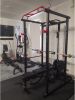 Multi-functional Power Cage,Home Adjustable Pullup Squat Rack 1000Lbs Capacity Comprehensive Fitness Barbell Rack