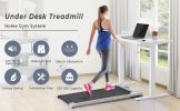 2 in 1 Under Desk Electric Treadmill 2.5HP; with Bluetooth APP and speaker; Remote Control; Display; Walking Jogging Running Machine Fitness Equipment