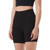 Women's High Waist Biker Shorts Tummy Control Pants Athletic Leggings Spandex Booty Shorts with 6.3In Inseam No Front Seam for Workout Yoga Running Vo