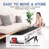 Walking Pad Treadmill Under Desk,Portable Mini Treadmill 265 lbs Capacity with Remote Control,Installation-Free Jogging Machine for Home/Office