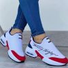 New Women Fashion Running Sneakers Platform Solid Color Flats Ladies Shoes Casual Breathable Wedge Heel Women Walking Sneaker